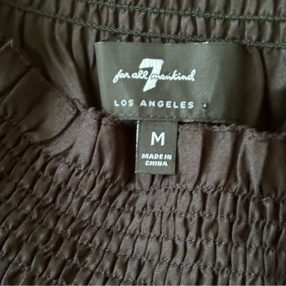 7 For All Mankind Silk Blouse - Black - Size XS - Off Shoulder - Picture 7 of 8